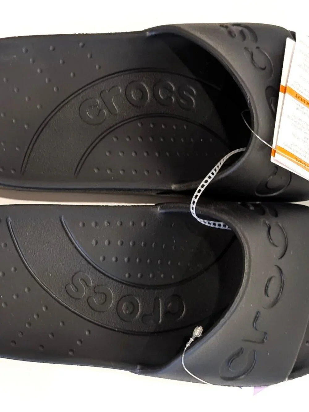 Crocs Slide Sandals Black Unisex Men's Size 11 / Women's Size 13 New Slip-On